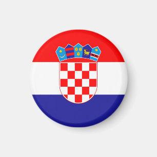 Kroatien Flagga Magnet