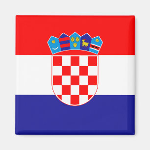Kroatien Flagga Magnet