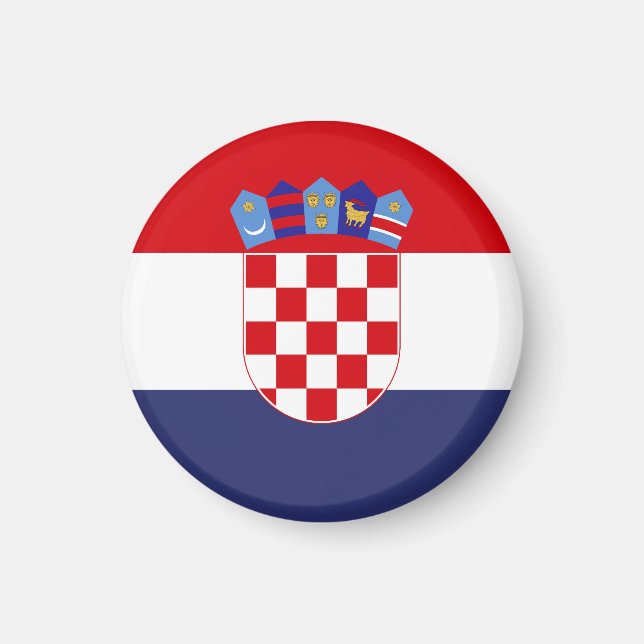 Kroatien flagga magnet (Framsidan)