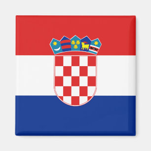 Kroatien Flagga Magnet