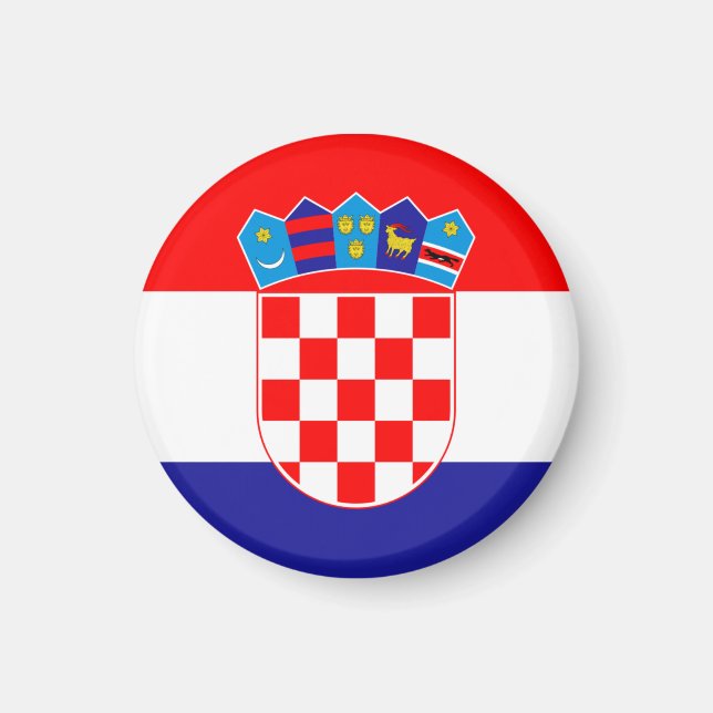 Kroatien Flagga Magnet (Framsidan)