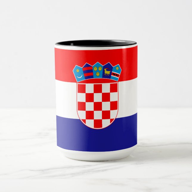Kroatien flagga mugg (Center)