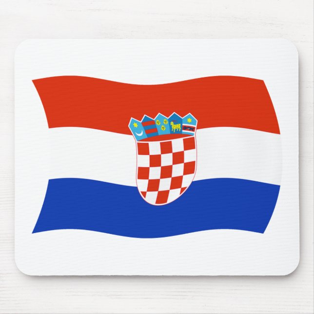 Kroatien Flagga Musmatta (Framsidan)