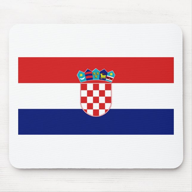 Kroatien Flagga Musmatta (Framsidan)