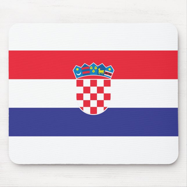 Kroatien Flagga Musmatta (Framsidan)