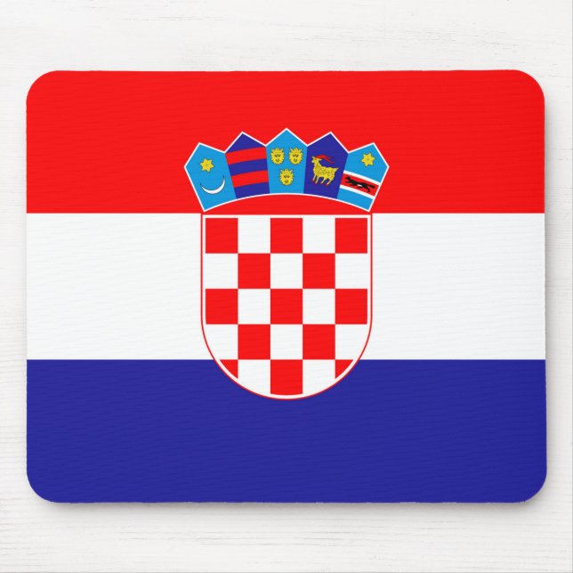 Kroatien Flagga Musmatta (Framsidan)