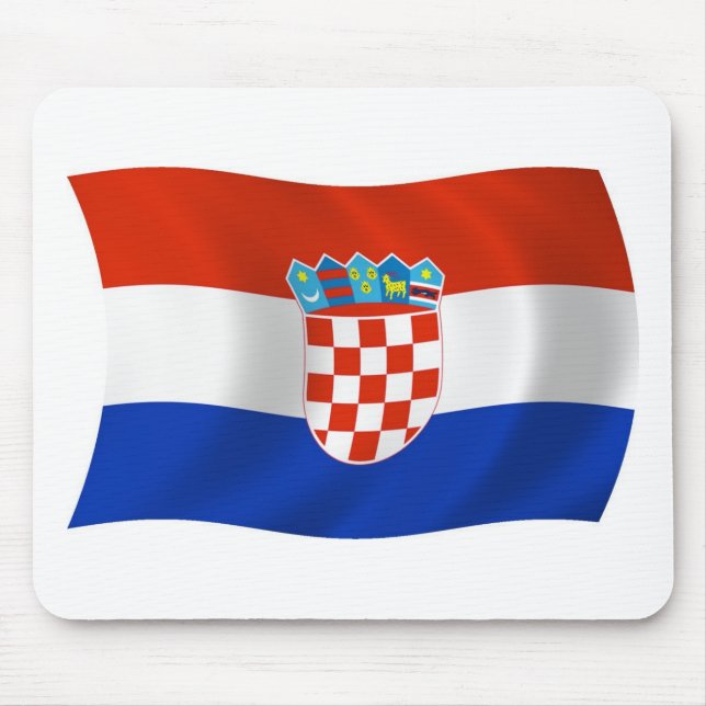 Kroatien Flagga Musmatta (Framsidan)