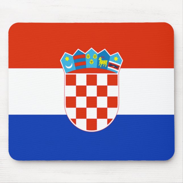 Kroatien Flagga Musmatta (Framsidan)