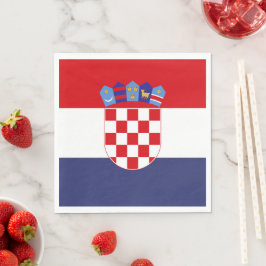 Kroatien flagga pappersservett