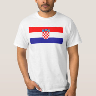 Kroatien Flagga T Shirt