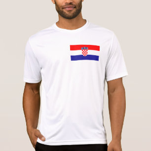 Kroatien Flagga T Shirt