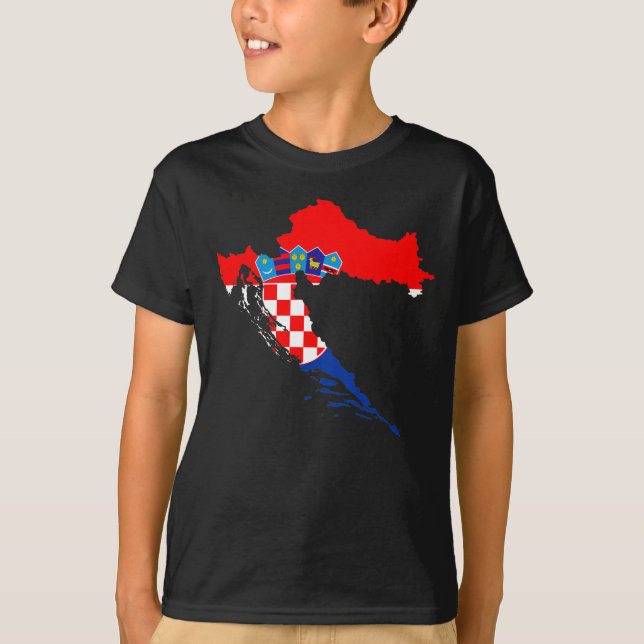 Kroatien | FLAGGA T Shirt (Framsida)