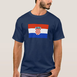 Kroatien Flagga Tee
