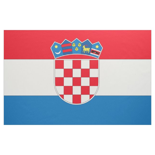 Kroatien Flagga Tyg (Yard)