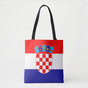 Kroatien Flagga Tygkasse