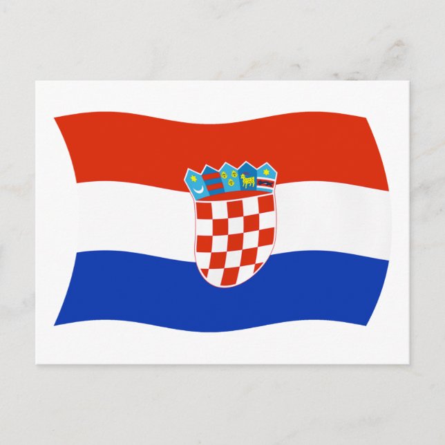 Kroatien Flagga vykort (Framsida)