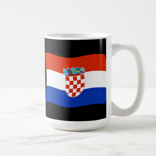 Kroatien Flaggmugg Kaffemugg (Höger)