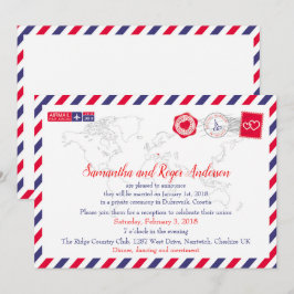 Kroatien Flygpost Bröllopsmottagning Kort