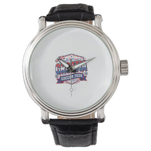 Kroatien Fotboll 2026 Fotboll Fet Land Typografi Armbandsur