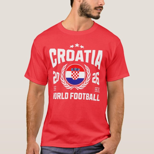 Kroatien Fotboll 2026 T Shirt (Framsida)