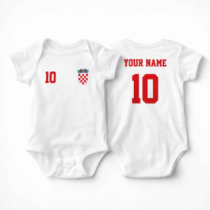 Kroatien Fotboll Anpassat Namn & Nummer T Shirt