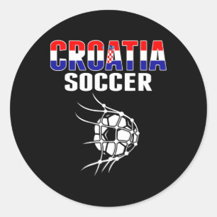Kroatien Fotbollsfans Jersey - Stöd kroatisk fotbo Runt Klistermärke