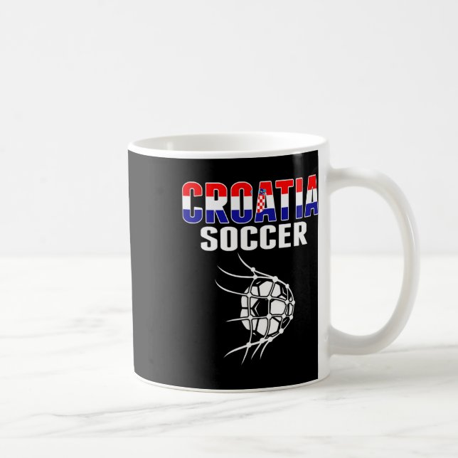 Kroatien Fotbollsfans Jersey - Stöd kroatiska fotb Kaffemugg (Höger)