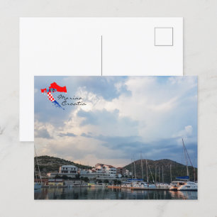 Kroatien Hrvatska Adriatiska havet Marina Vykort