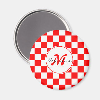 Kroatien | Hrvatska | Kontrollerat Namn Monogram Magnet