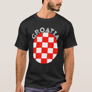 Kroatien Hrvatska Kroatiskt Pride Kroatiskt Flagga T Shirt