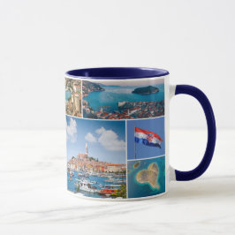 Kroatien | Hrvatska | Resefotokollage Mugg