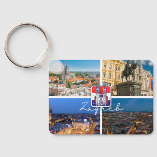 Kroatien | Hrvatska | Zagreb | Kroatiens kapital Nyckelring