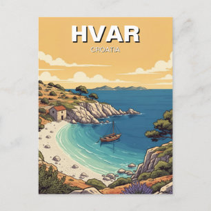 Kroatien Hvar Avskild vik Vykort