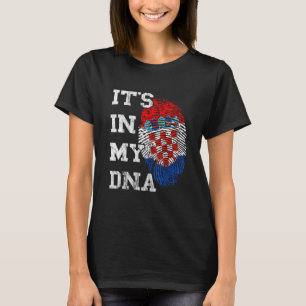 Kroatien I min DNA-tumör Mark Hrvatska Kroatien T Shirt