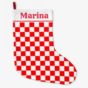 Kroatien i mönster namn stor julstrumpa