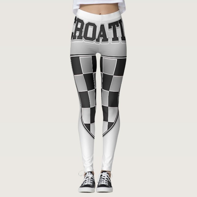 Kroatien Jackar om Arm Leggings (Framsida)