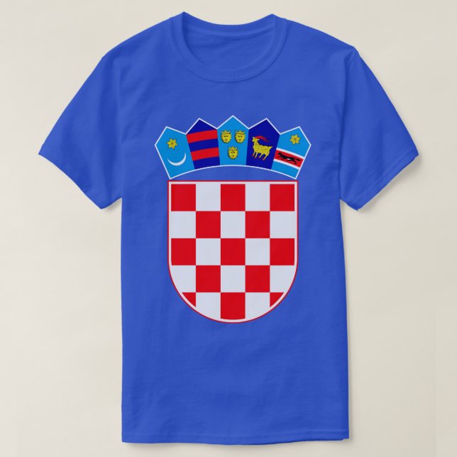 Kroatien jackar om arm t shirt (Design framsida)