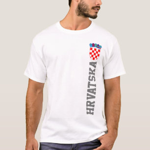 Kroatien jackar om arm t shirt