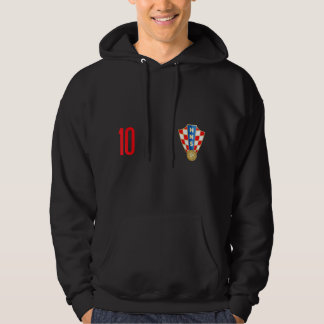 Kroatien Jersey Number ten ten Kroatiska Futebol S Hoodie