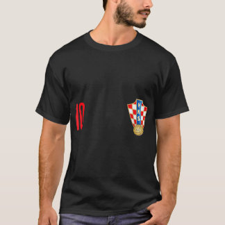 Kroatien Jersey Number ten ten Kroatiska Futebol S T Shirt