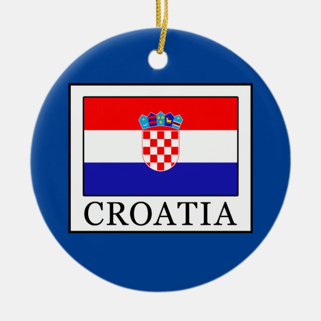 Kroatien Julgransprydnad Keramik (Framsidan)