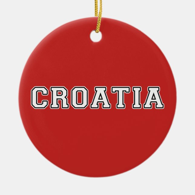 Kroatien Julgransprydnad Keramik (Framsidan)