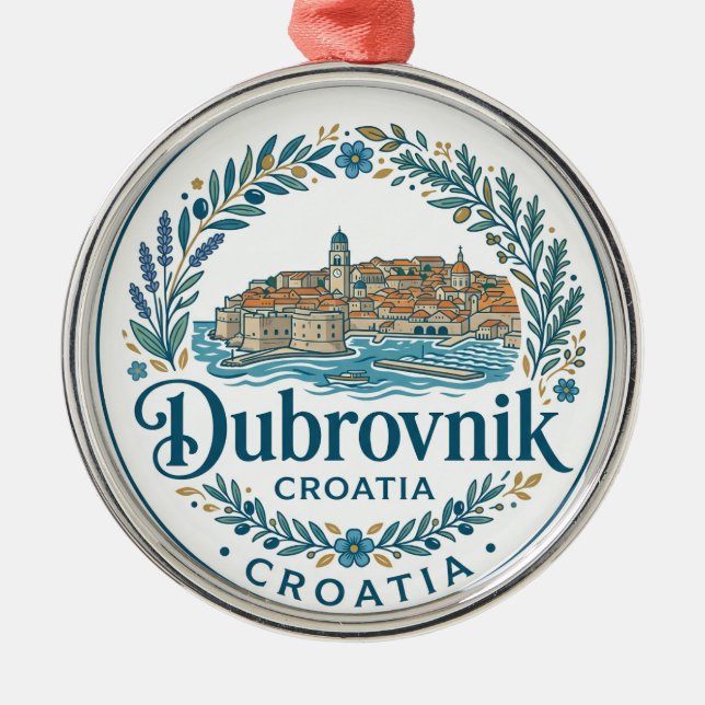 Kroatien Julgransprydnad Metall (Framsidan)