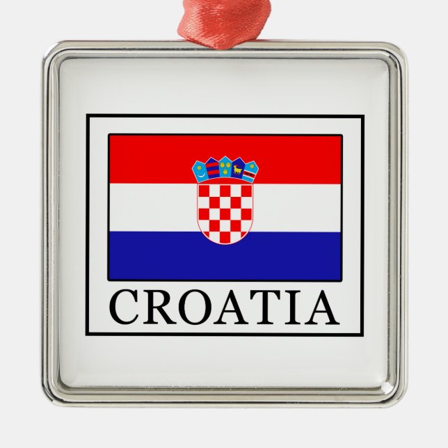 Kroatien Julgransprydnad Metall (Framsidan)