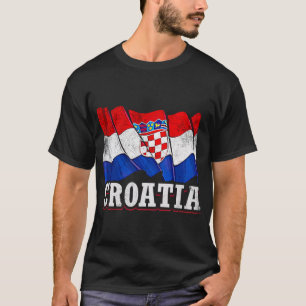 Kroatien Kroatisk flagga T Shirt