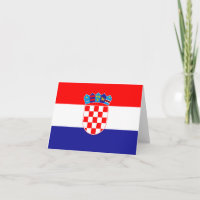 Kroatien (kroatiska) Flagga