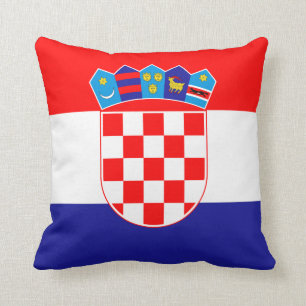 Kroatien (kroatiska Flagga) Kudde