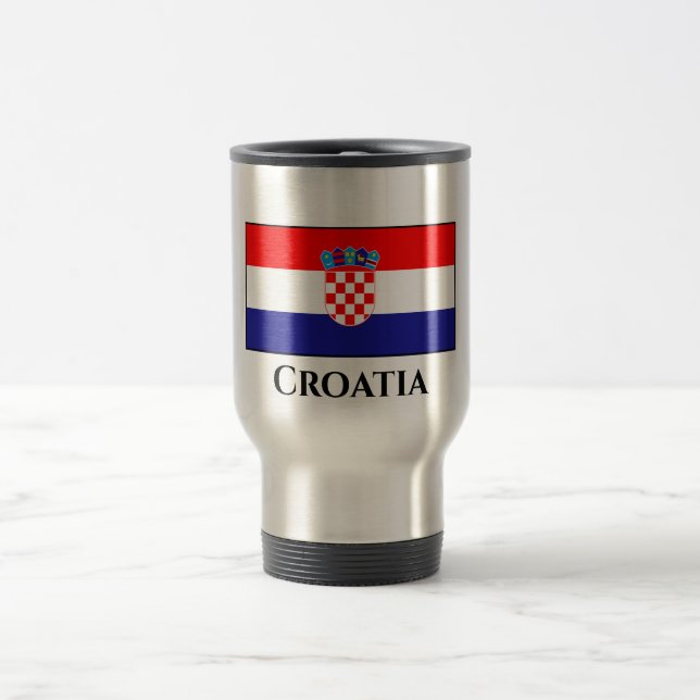 Kroatien (kroatiska) Flagga Resemugg (Center)