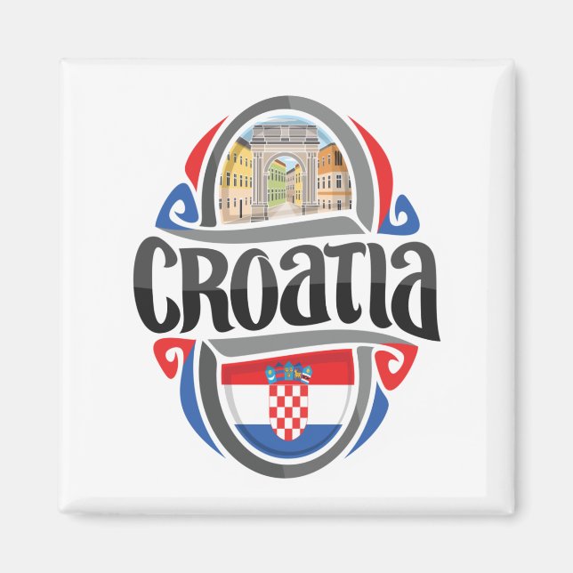 Kroatien Magnet (Framsidan)