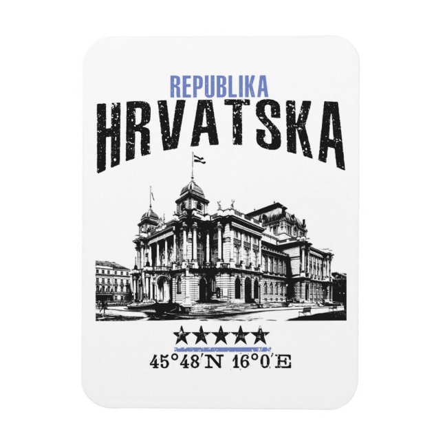 Kroatien Magnet (Vertikal)
